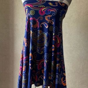 Lularoe XS skirt paisley blue print